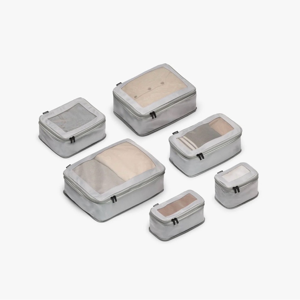 Monos  Travel Packing Cubes Set - Grey 5 Piece